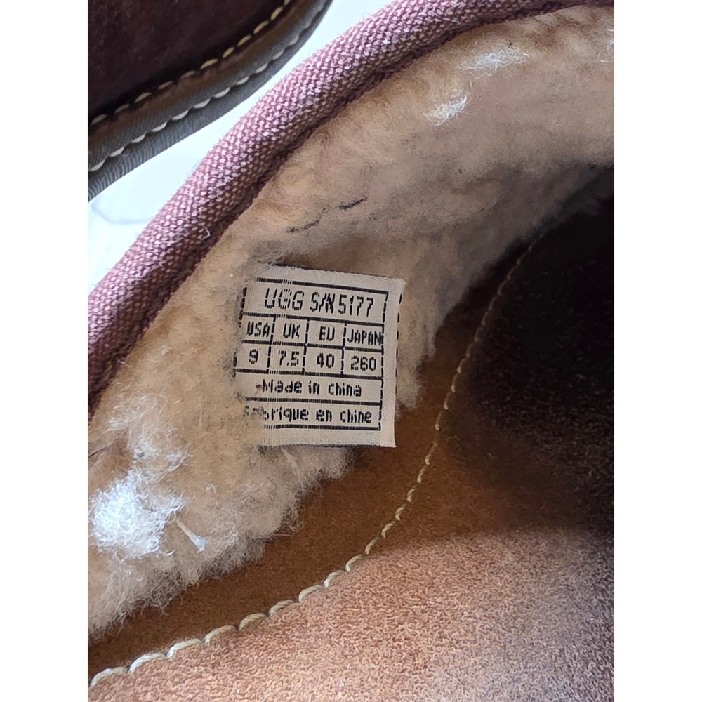UGG Australia Nightengale Suede Sheepskin Clogs Mules Brown‎ 5177 Womens 9 - Picture 8 of 16